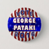 George Pataki President 2016 Verkiezingsrepublikei Ronde Button 5,7 Cm (Voorkant)
