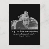 George Patton en Quote Briefkaart (Voorkant)