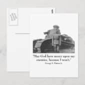 George Patton en Quote Briefkaart (Voorkant / Achterkant)