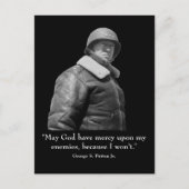 George Patton en Quote Briefkaart (Voorkant)