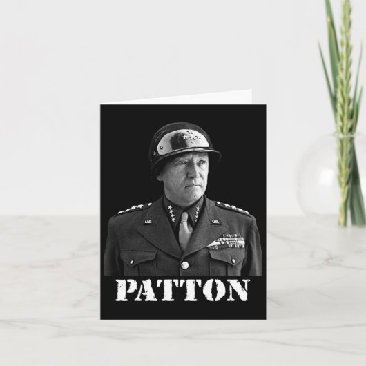 George Patton Tweede Wereldoorlog Overwinningsmonu Kaart (Voorkant)