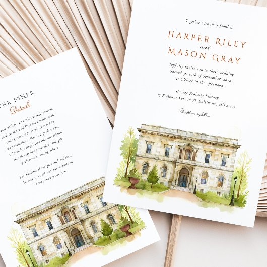 George Peabody bibliotheek bruiloft Kaart