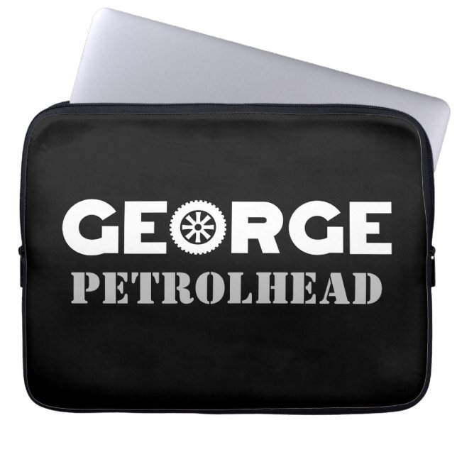 George Petrolhead Laptop Sleeve (Voorkant)
