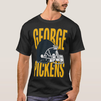 George Pickens Vintage Stijl Voetbal T-Shirt