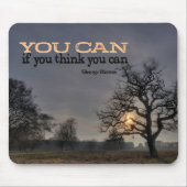 George Reeves Inspirerend quote "You can" Muismat (Voorkant)