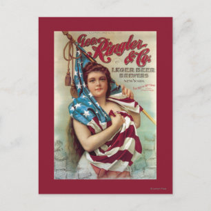 George Ringler & CO. Beer Poster Briefkaart