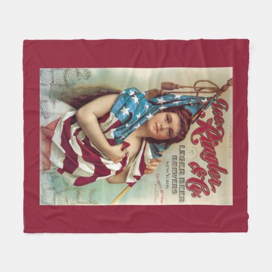 George Ringler en CO. Poster bier Fleece Deken (Voorkant (Horizontaal))