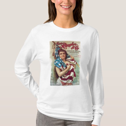 George Ringler en CO. Poster bier T-shirt (Voorkant)