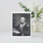 George Rogers Clark (1752-1818), gegraveerd door T Briefkaart (Staand voorkant)