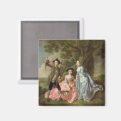 George Rogers met zijn vrouw, Margaret en zijn Sis Magneet (Voorkant / Achterkant)