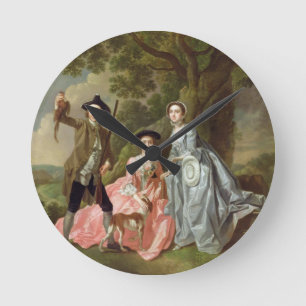 George Rogers met zijn vrouw, Margaret en zijn Sis Ronde Klok