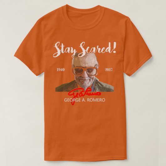 George Romero Tribute T-shirt (Design voorkant)