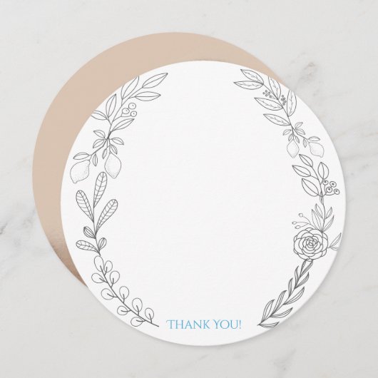 George Round Foto Dank Je Kaart. Kaart (Voorkant / Achterkant)