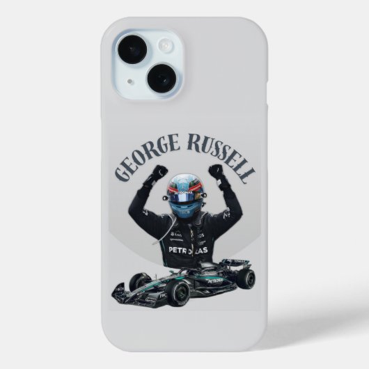 George Russell Iphone 15 Hoesje (Achterkant)