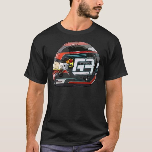 George Russell Mercedes Helmet 2020 Classic T-Shir T-shirt (Voorkant)