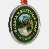 George S Mickelson Trail, South Dakota. Metalen Ornament (Rechts)