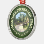 George S Mickelson Trail, South Dakota. Metalen Ornament (Links)