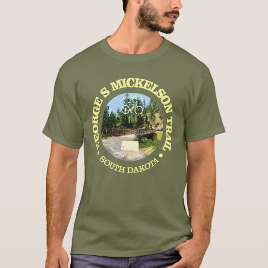 George S Mickelson Trail, South Dakota. T-shirt (Voorkant)