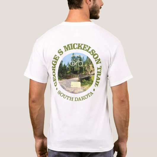 George S Mickelson Trail, South Dakota. T-shirt (Achterkant)