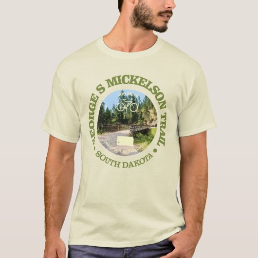 George S Mickelson Trail, South Dakota. T-shirt (Voorkant)