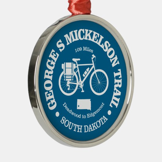 George S Mickelson Trail (wielrennen) Metalen Ornament (Rechts)