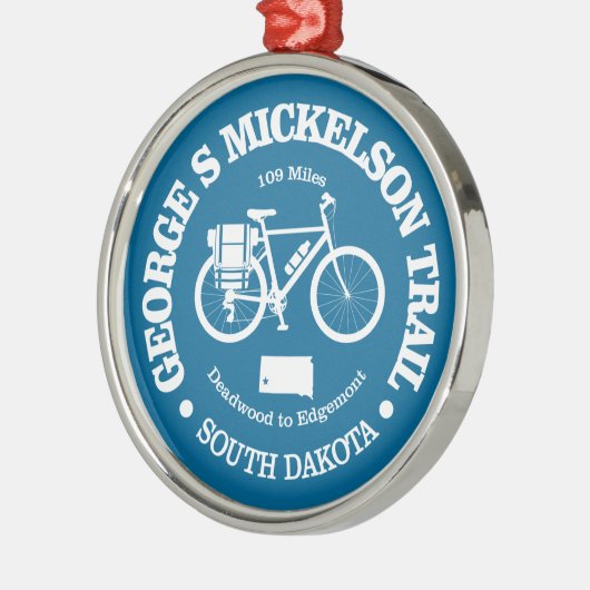 George S Mickelson Trail (wielrennen) Metalen Ornament (Links)