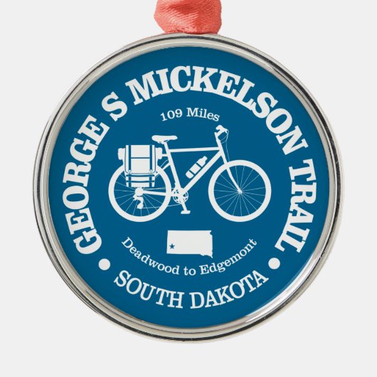 George S Mickelson Trail (wielrennen) Metalen Ornament (Voorkant)