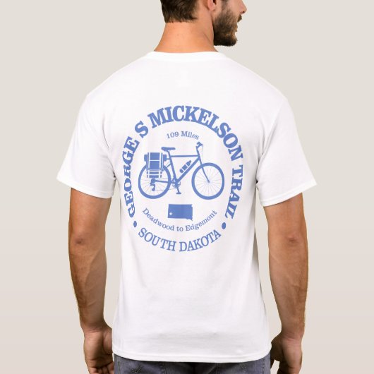 George S Mickelson Trail (wielrennen) T-shirt (Achterkant)