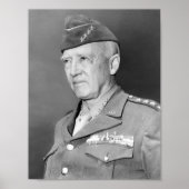 George S. Patton Portrait Poster (Voorkant)