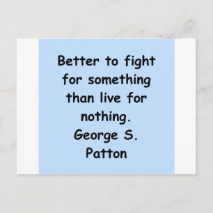 george s patton quote briefkaart