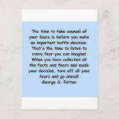 george s patton quote briefkaart (Voorkant)
