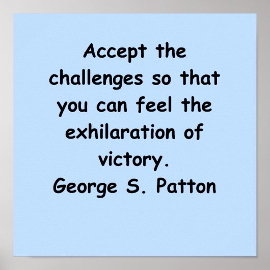 george s patton quote poster (Voorkant)