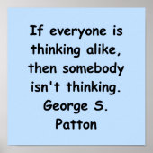 george s patton quote poster (Voorkant)