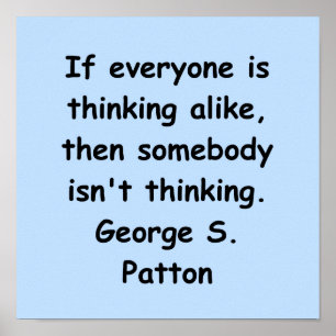george s patton quote poster