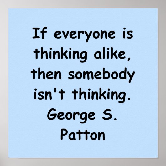 george s patton quote poster (Voorkant)