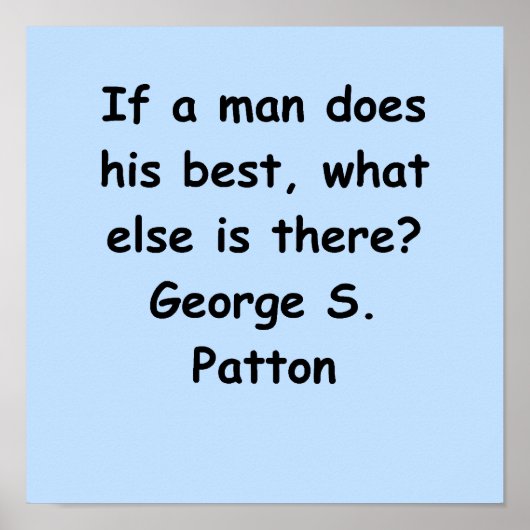 george s patton quote poster (Voorkant)