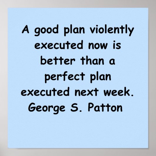 george s patton quote poster (Voorkant)