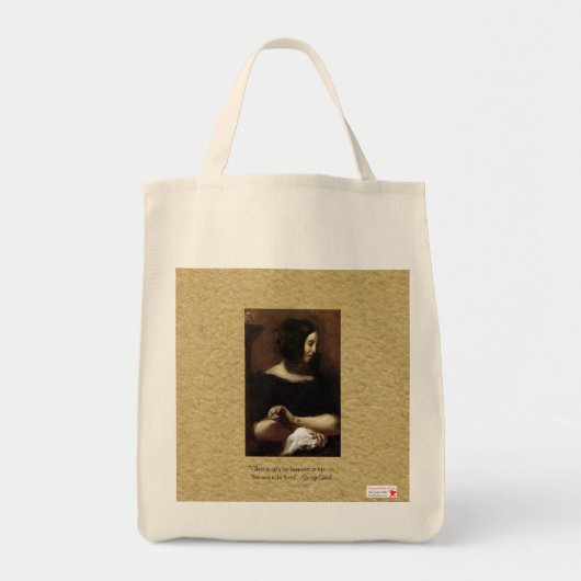 George Sand "One Happiness" Canvas Canvas tas (Voorkant)