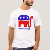George Santos Lies REPUBLICAN PINOCCHIO T-Shirt (Voorkant)