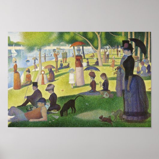 George Seurat op zondag in La Grande Jatte Famous Poster (Voorkant)