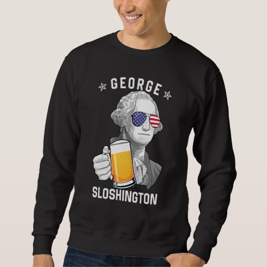 George Sloshington Washington Beer op 4 juli Trui (Voorkant)
