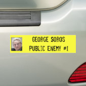 George SorosPublic Enemy #1 Bumpersticker (Op auto)