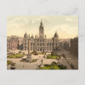 George Square, Glasgow, Schotland Briefkaart (Voorkant)