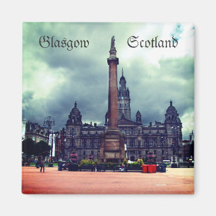 George Square, Glasgow, Schotland, fridge magnet