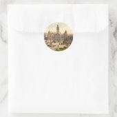 George Square, Glasgow, Schotland Ronde Sticker (Tas)
