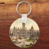 George Square, Glasgow, Schotland Sleutelhanger (Voorkant)