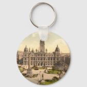 George Square, Glasgow, Schotland Sleutelhanger (Achterkant)