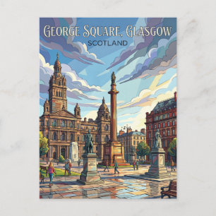 George Square Verenigd Koninkrijk Briefkaart