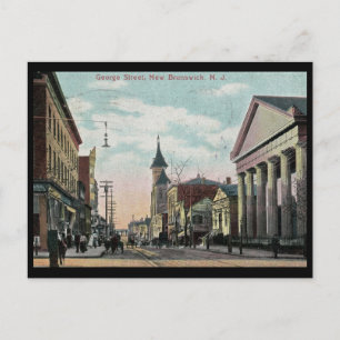 George St., New Brunswick NJ 1910  Briefkaart