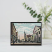 George St., New Brunswick NJ 1910 Vintage Briefkaart (Staand voorkant)